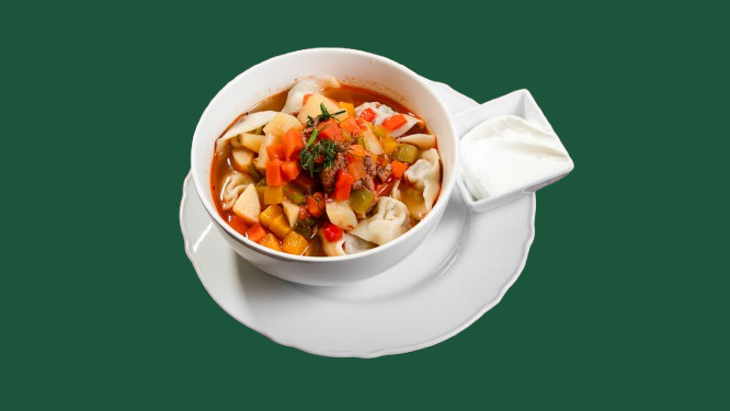 Red Dumpling Soup