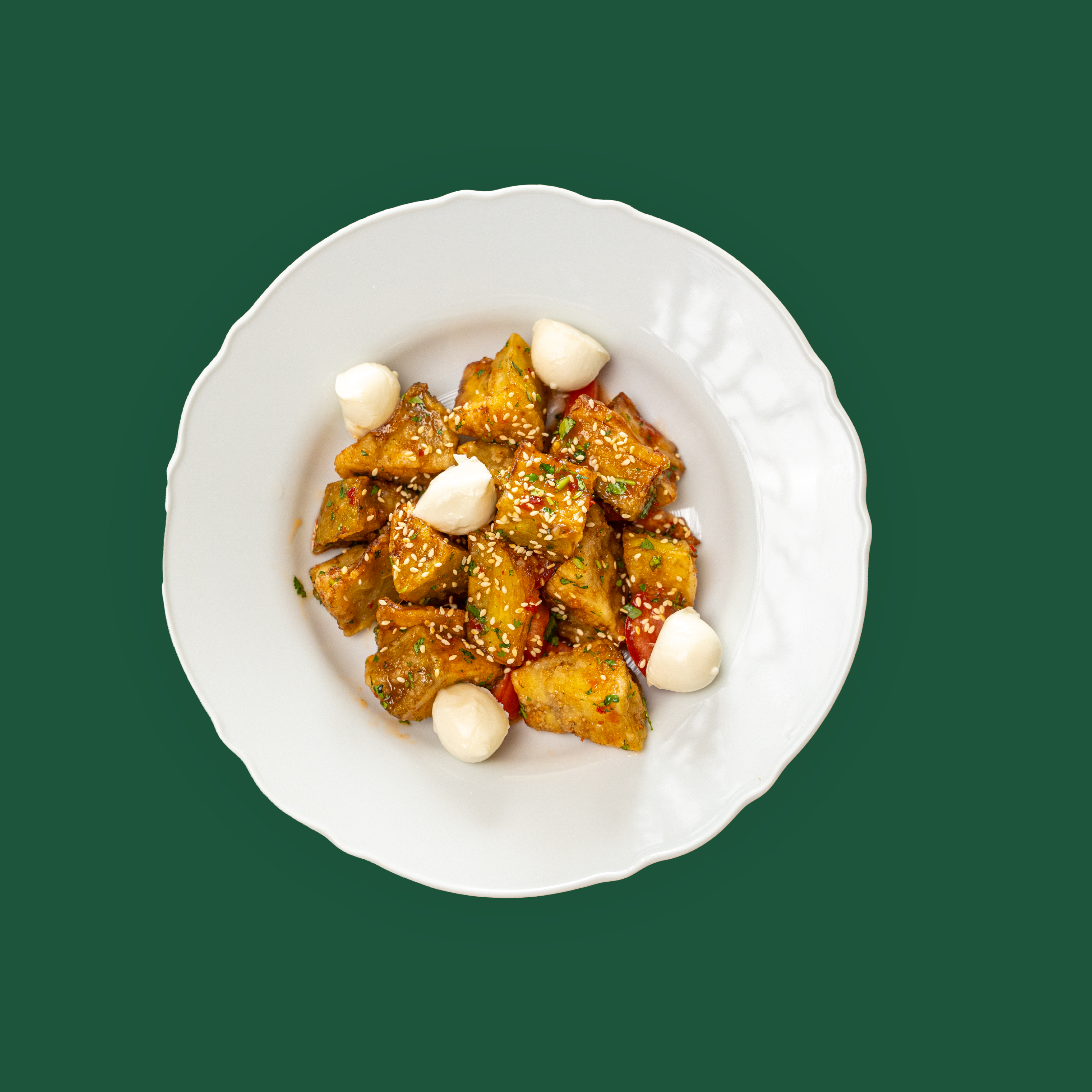 Crispy Eggplant Salad
