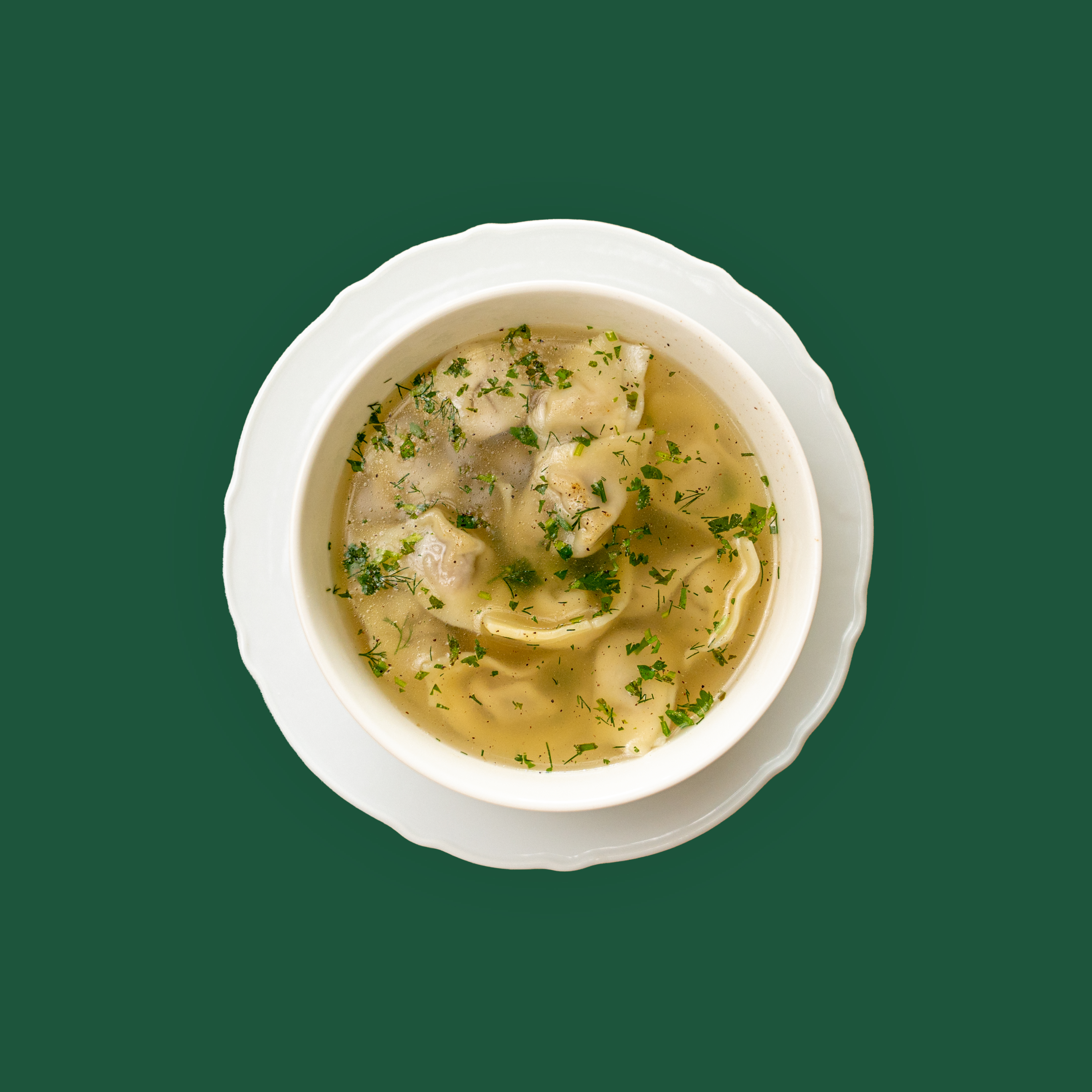 White Dumpling Soup