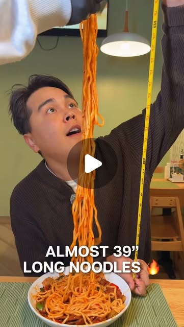 Arzu Instagram reel — hand-pulled noodles
